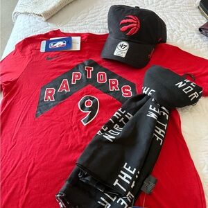 NBA Red Raptors Short Sleeve Tee